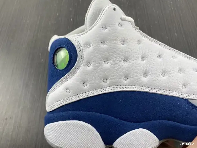 1st Kicks Shoes French 414571-164 Jordan 13 Blue Air 0614